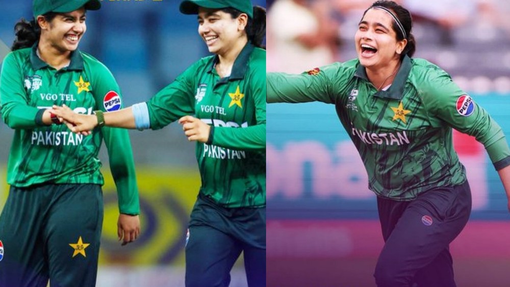 पाकिस्तान महिला टीम की कप्तान फातिमा सना और नाशरा संधू (सोर्स- ICC, X)