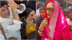 गोविंदा ने कोमल रानी संग किए लालबागचा के दर्शन, पत्नी सुनीता अकेले पहुंची पंडाल