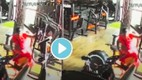 gym viral video, viral gym video, woman gym viral video, cleaning worker gym video