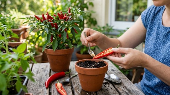 hari mirch kaise ugaye | Grow-green-chilli-plant-from-seeds