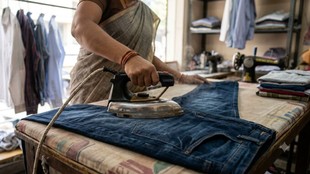 how to iron denim jeans