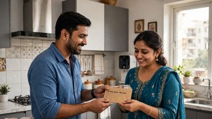 husband, wife, housewife, salary