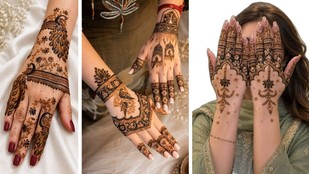 janmashtami special mehndi | janmashtami-mehndi-design | kanha mor-lotus-back-hand mehndi-design