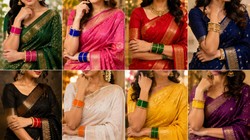 मैचिंग नहीं साड़ी के साथ ट्राई करें ये कॉन्ट्रास्ट बैंगल्स, मिलेगा स्टाइलिश और अट्रैक्टिव लुक