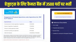 Canara Bank Apprentice Recruitment 2026, Canara Bank Recruitment 2026, Canara Bank Apprentice Vacancy 2026, Canara Bank 3500 Apprentice Posts, Canara Bank Apprentice Apply Online