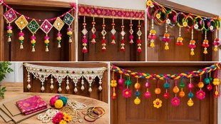 how to make toran at home | Diwali toran handmade | toran handmade ideas