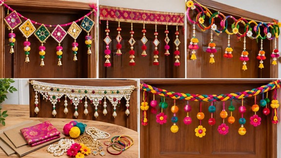 how to make toran at home | Diwali toran handmade | toran handmade ideas