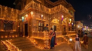 Diwali decorative lights in Delhi