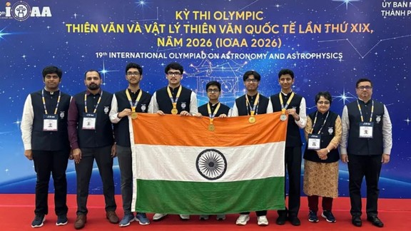 Astronomy Olympiad India, Pranjal Dixit IOAA, Sumant Gupta IOAA, Akshat Srivastava IOAA, Arnav Sehrawat IOAA Harshil Amitkumar Patel IOAA, IOAA 2026, Astronomy Olympiad, Astrophysics Olympiad