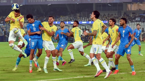 India vs Brazil Football Match, Indian Football Team, Kolkata INDIA vs BRAZIL Football Match
