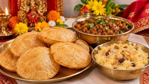 Kanjak Special Halwa Puri Chana | chef ranveer brar | Navratri special recipe