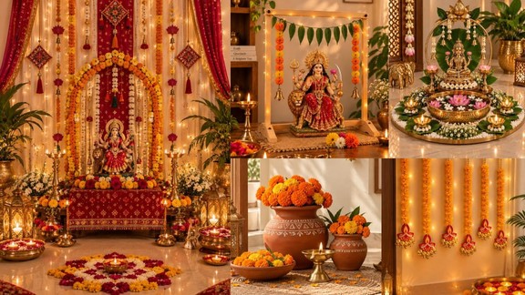 how to decorate home temple | Navratri mandir decor ideas | Navratri temple decoration tips