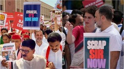 ‘ज्ञानेश इट्स डन ब्रो, इस्तीफे का समय आ गया’, Genz स्टाइल प्ले कार्ड लेकर पैदल मार्च में निकले राहुल गांधी; देखें लोगों के रिएक्शन