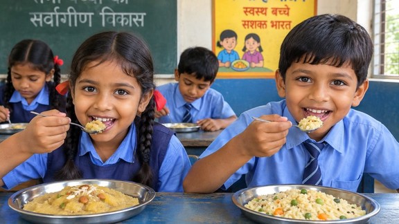 UP Schools Halwa Upma Scheme 2026, UP School News 2026, UP Mid Day Meal Update, PM Poshan Yojana UP, UP Government School News, Halwa Upma in Schools