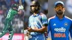 Babar Azam, Rohit Sharma, Virat Kohli