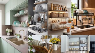 dish rack design for kitchen | dish rack designs | kitchen decor ideas