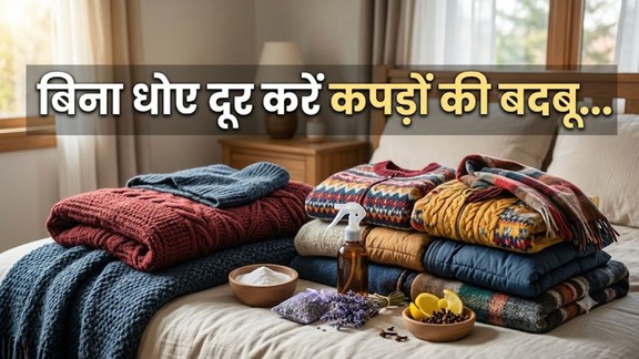 garam-kapdo-se-badbu hatane-ke-upay | How to remove bad smell from a blanket | How to remove old storage smell from clothes