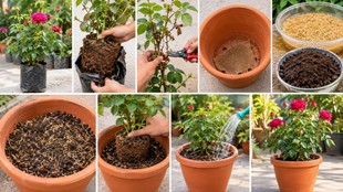 how to repot nursery rose plant | how to repot nursery plants | nursery se laye gulab ko kaise lagaen