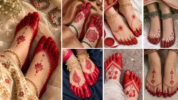 Karwa Chauth Alta Designs | Alta Designs for Feet | mahawar design