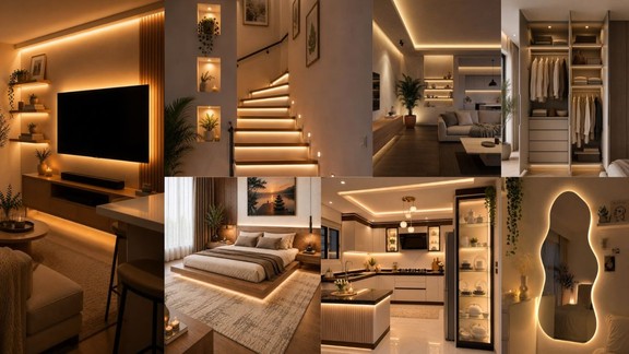 led strip light decoration ideas | led strip light decor tips | home decor ideas