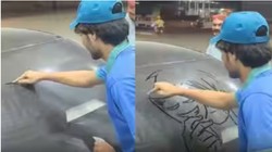 पेट्रोल पंप पर नौकरी, मगर हुनर बेमिसाल! धूल भरे शीशे पर Anime Art बनाकर जीता सबका दिल