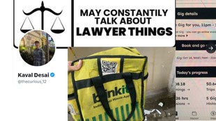 Blinkit Delivery Partner, LLB Student, Part-Time Job, Blinkit Earnings, Viral X Post, Ather EV, Student Side Hustle, Blinkit डिलीवरी बॉय, LLB छात्र, पार्ट टाइम नौकरी, छात्र की कमाई