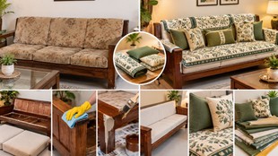 Old Wooden sofa makeover ideas | purane sofa ko naya kaise banaen | How to make an old sofa look nice