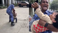 ‘प्यार से हिरासत’, RAF अधिकारी ने प्रदर्शन कर रहे यूट्यूबर को गोद में उठाया, पूछा मजेदार सवाल तो लोगों ने कहा Pookie जवान