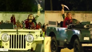 Rajkot News, Navratri Talwar Raas Video, Rajputani Talwarbaji