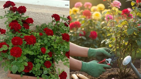 what to do before rose pruning | things to check before pruning plant | October plant care tips