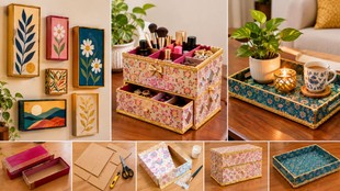 saree empty box reuse ideas | saree box diy ideas | how to use saree box for decor