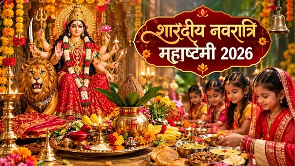 shardiya navratri 2026 , shardiya navratri Astami 2026 shubh muhurt, shardiya navratri 2026 kanya puja, Ashtami 2026, maha ashtami 2026, maha ashtami 2026 kanya pujan, kab hai maha ashtami 2026, maha navami 2026, kab hai maha navami 2026, महा अष्टमी 2026, महाष्टमी 2026, शारदीय नवरात्रि महाष्टमी 2026, कन्या पूजन 2026, 18 या 19 अक्टूबर कब है महाष्टमी