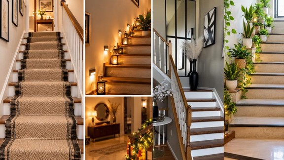 how to decorate staircase | staircase area decor ideas | home decor ideas