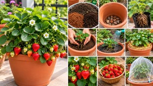how to grow strawberries at home | growing strawberries for beginners | best way to grow strawberries at home